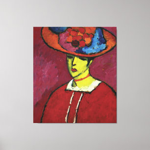 Alexej von Jawlensky, Schokko mit Tellerhut Canvastryck