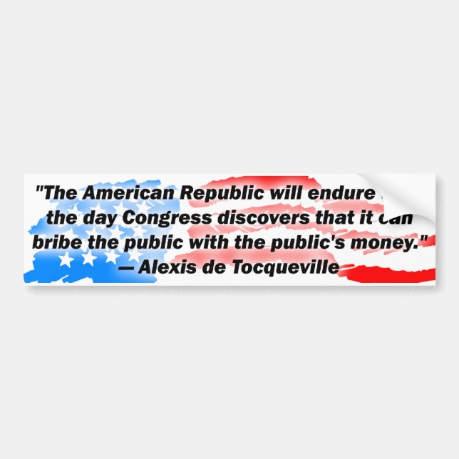Alexis De Tocqueville: Amerikanrepubliken! Bildekal (Framsidan)