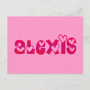 Alexis in Hearts Vykort