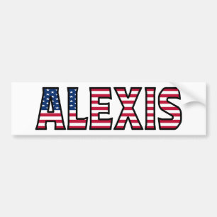 Alexis Namn Vorname USA Aufkleber Sticker Auto Bildekal