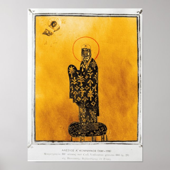 Alexius I Comnenus , den bysantinska kejsaren 2 Poster (Framsidan)
