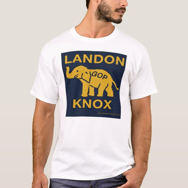 Alf Landon och Franklin Knox T-shirt (Framsida)