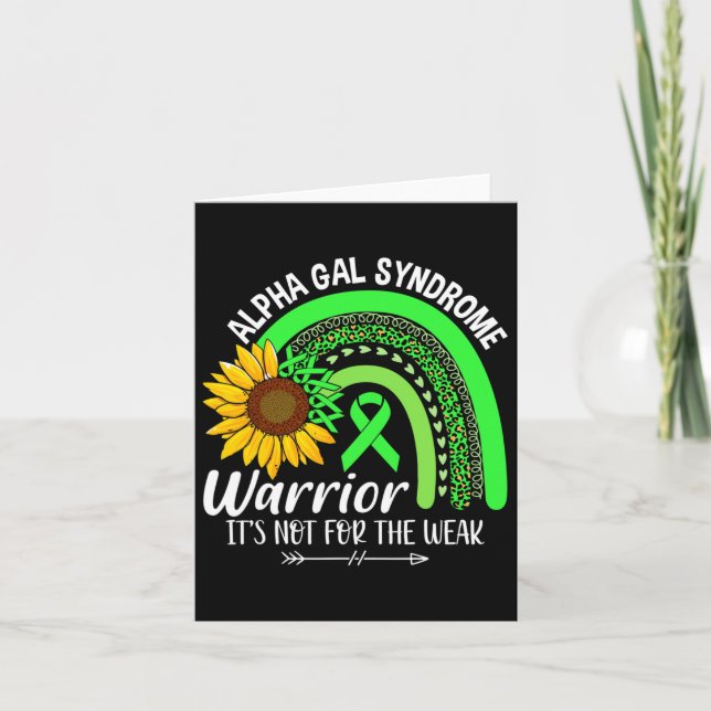 Alfa Gal Syndrom Syndrome Awareness Kort (Framsida)