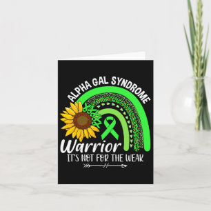 Alfa Gal Syndrom Syndrome Awareness Kort
