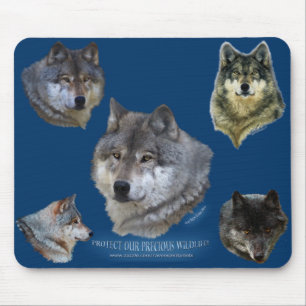 Alfa Grått Varg Wildlife Supporter Collection Musmatta