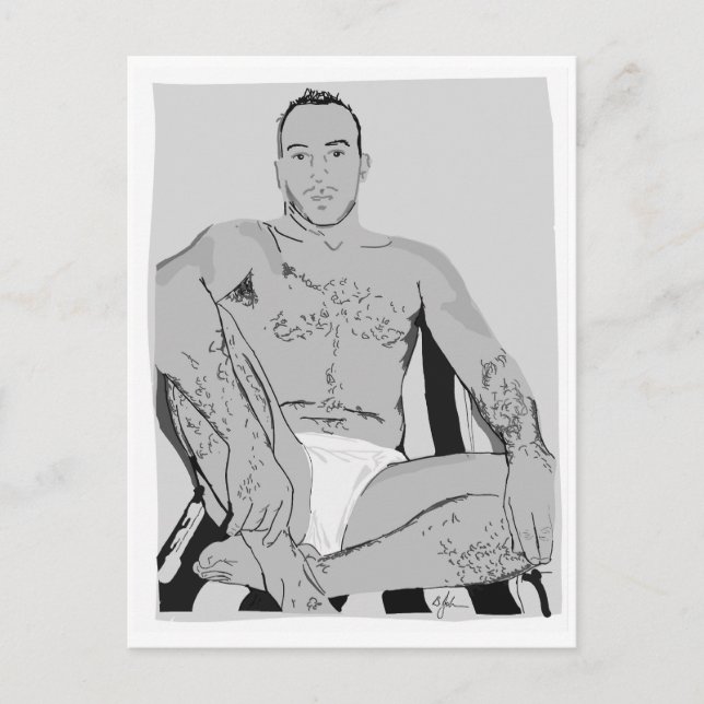 "Alfa-hane" Vykort (Framsida)