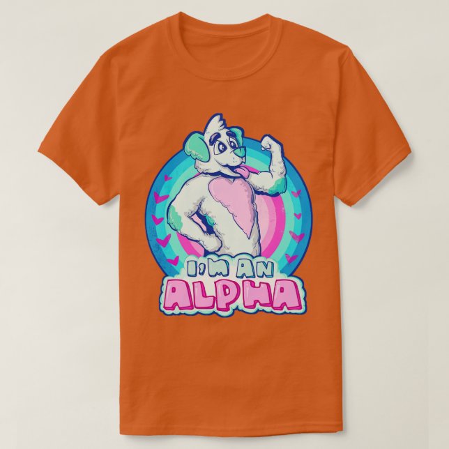 Alfa-Hårig T Shirt (Design framsida)