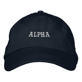 Alfa-Hat Navy Justerbar Stark Trucker Elegant Broderad Keps