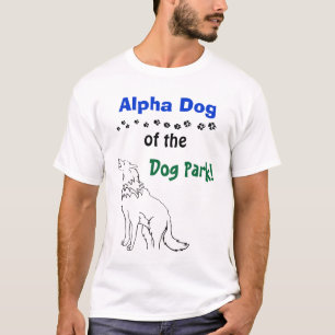 Alfa-Hund i hund Park Design T-shirt