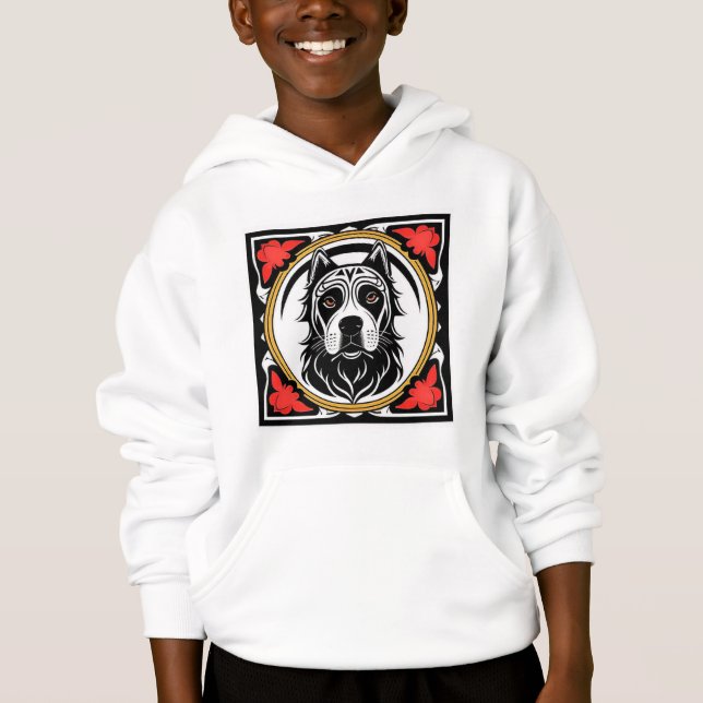 Alfa-hund T Shirt (Framsida)