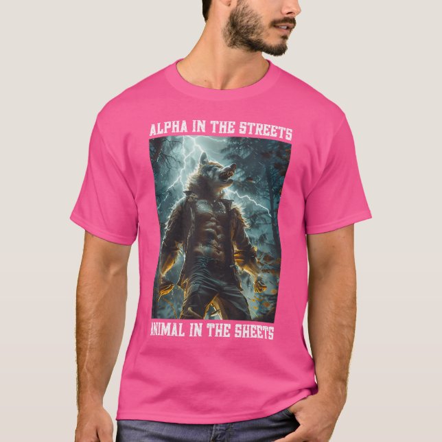 Alfa i gatudjuret i Lakan A T Shirt (Framsida)