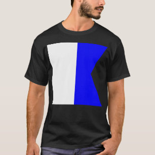 Alfa Internationell Maritime Signalflagga T Shirt