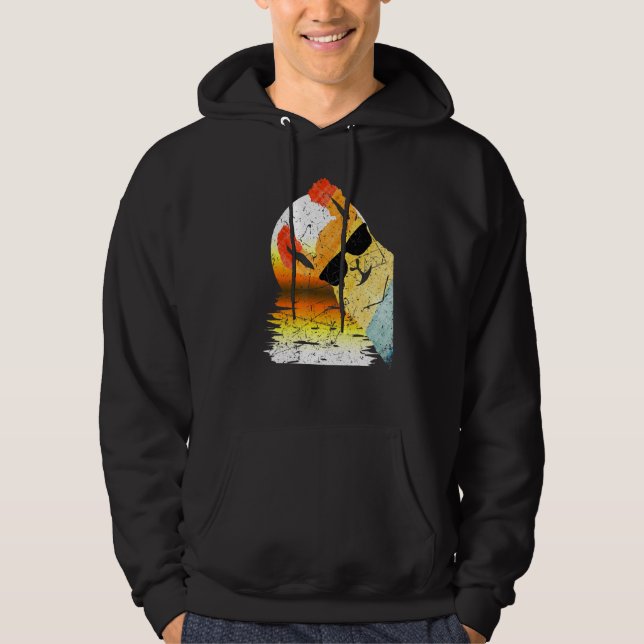 Alfa-lama med solglasögon hoodie (Framsida)