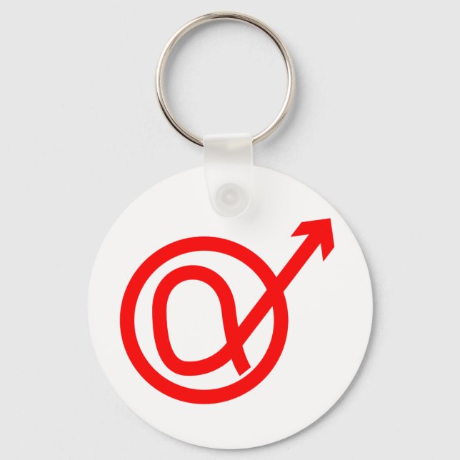 Alfa Male-tecken Nyckelring (Framsida)