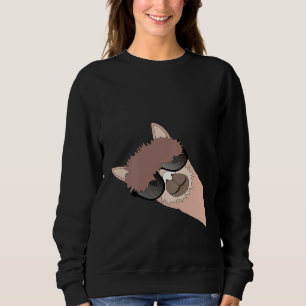 Alfa med solglasögon Coola Llama-konfektion T Shirt