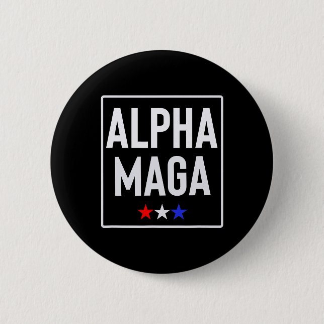 Alfa Mega Trump 2024 Valutformning Knapp (Framsida)