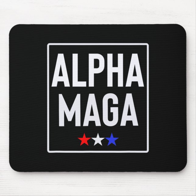 Alfa Mega Trump 2024 Valutformning Musmatta (Framsidan)