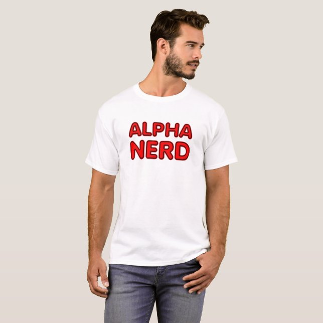 Alfa Nörd Rollig T-shirt (Hel framsida)
