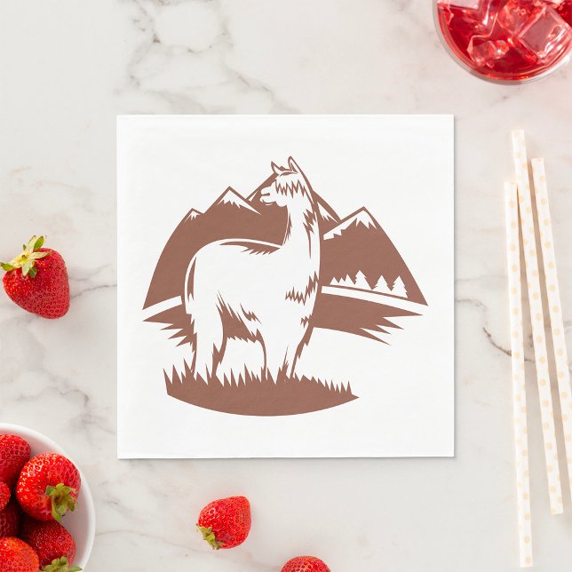 Alfa och berg pappersservett (Skapare uppladdad)