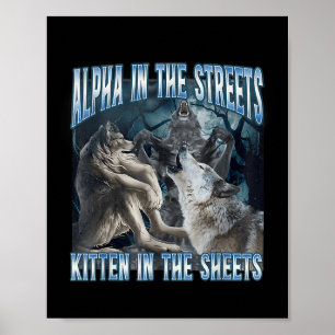 Alfa på gatorna i Lakan Funny Werewo Poster