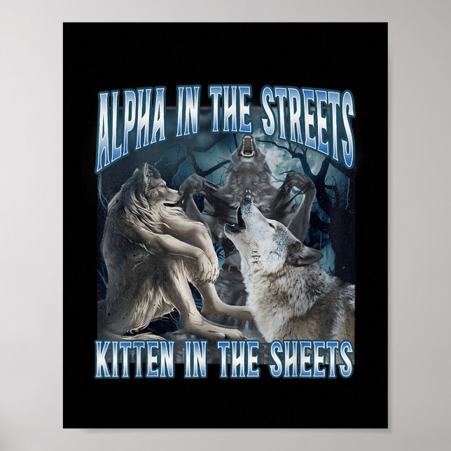 Alfa på gatorna i Lakan Funny Werewo Poster (Framsidan)