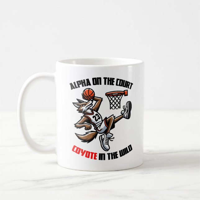 Alfa på planen Coyote i det vilda Kaffemugg (Vänster)