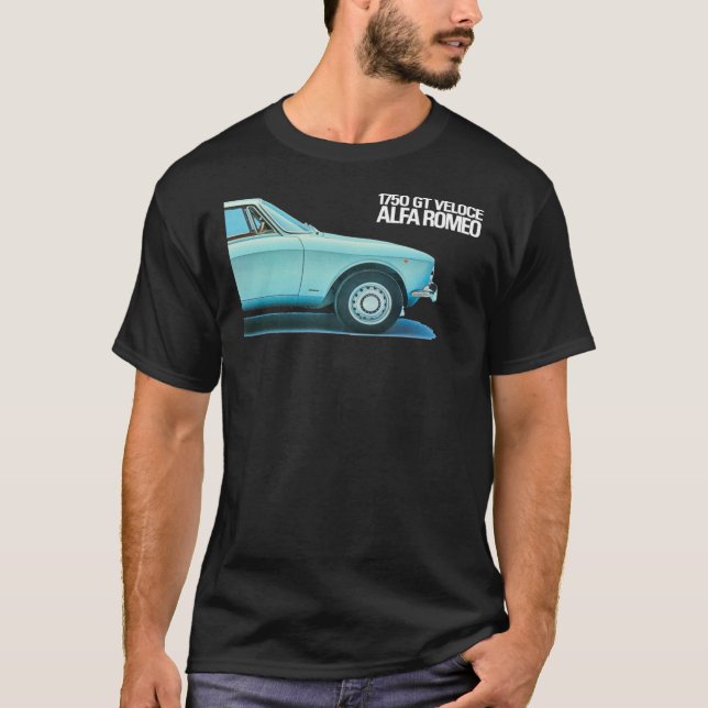 ALFA ROMEO 1750 GT VELOCE BERTONE Classic T-Shirt (Framsida)