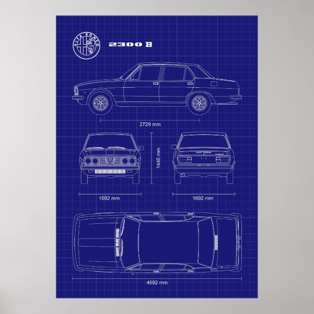 Alfa Romeo 2300 Poster (Framsidan)
