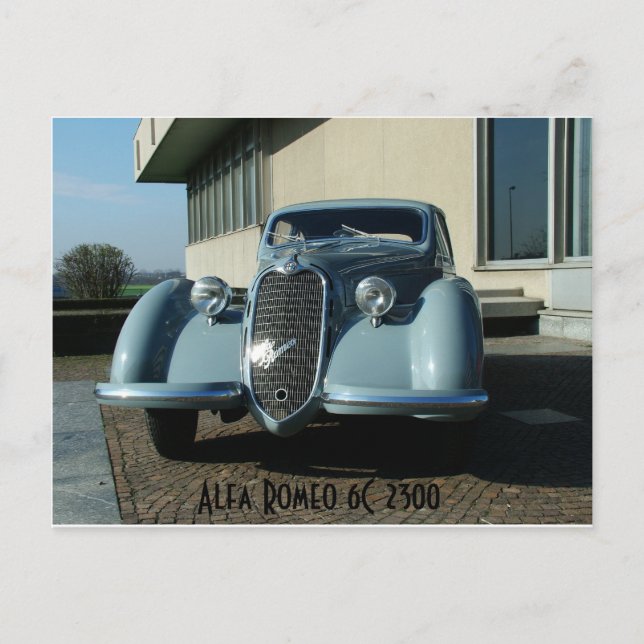 Alfa Romeo 6C 2300 Vykort (Framsida)