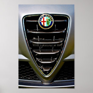 Alfa Romeo Classic Sports Car Poster