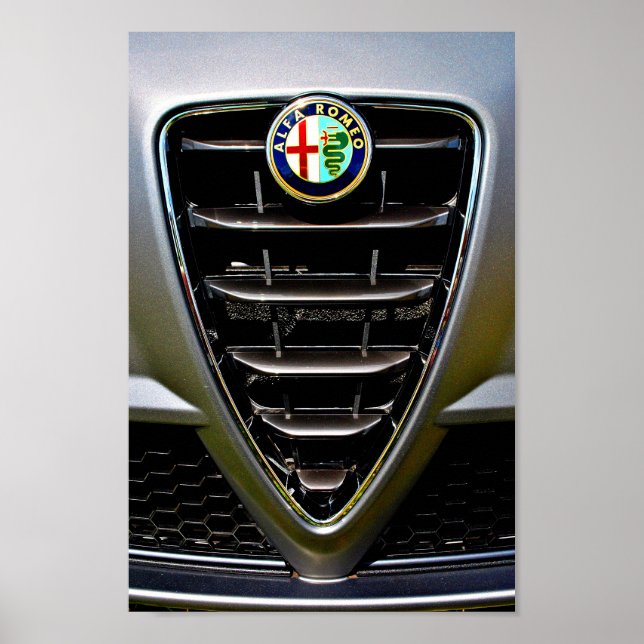 Alfa Romeo Classic Sports Car Poster (Framsidan)