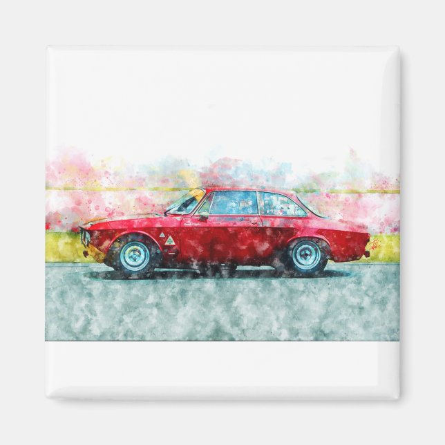 Alfa Romeo Giulia Magnet (Framsidan)