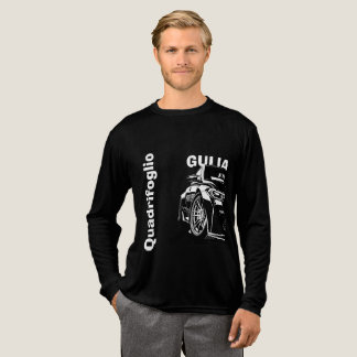 Alfa Romeo Giulia Quadrifoglio Linje Konst Långärm T Shirt