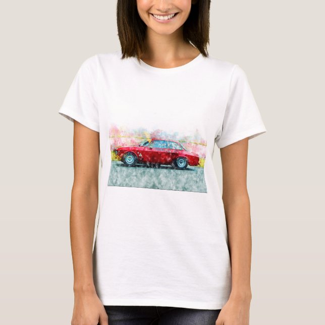 Alfa Romeo Giulia T Shirt (Framsida)