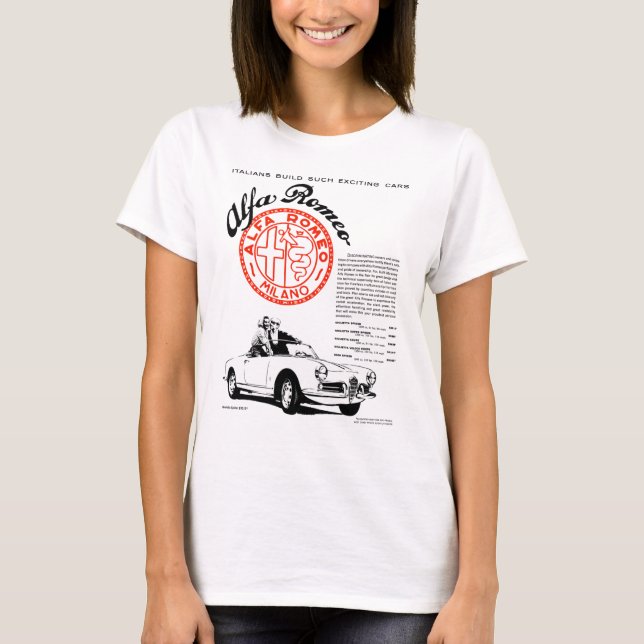 ALFA ROMEO GIULIETTA SPIDER35 T SHIRT (Framsida)