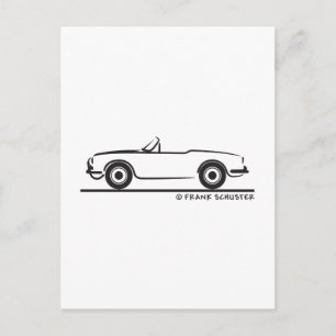 Alfa Romeo Guilietta Spider Vykort