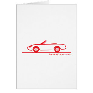 Alfa Romeo Spider Duetto Hälsningskort