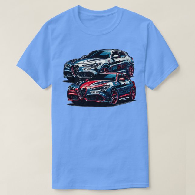 Alfa Romeo Stelvio 8 T Shirt (Design framsida)