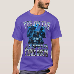 Alfa Varg Meme Beta Manlig Roligt Pinsamt Kram T Shirt