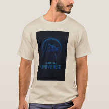 Alfa Varg T-Shirt | Futuristiska Space Animal Art