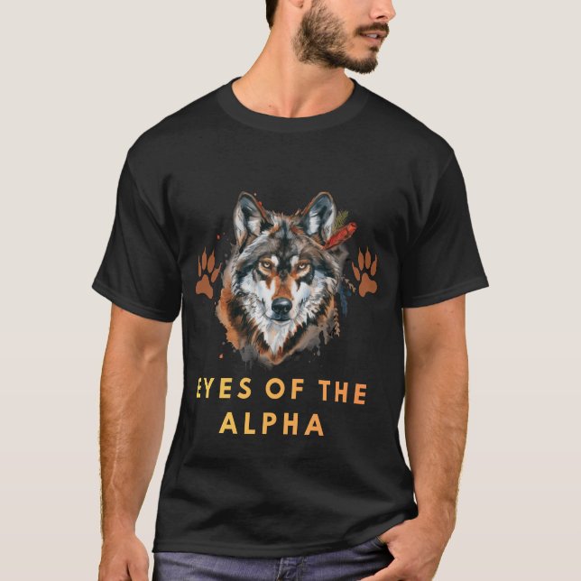 Alfa vargens ögon t shirt (Framsida)