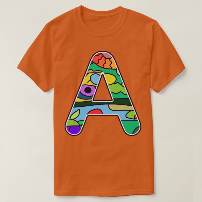 Alfabet A 3 T Shirt (Design framsida)