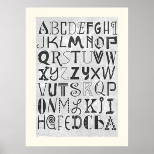 Alfabet Art Poster