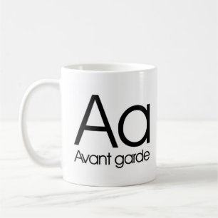 Alfabet av typografimuggen - Avant Garde Kaffemugg