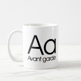 Alfabet av typografimuggen - Avant Garde Kaffemugg