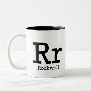 Alfabet av typografimuggen - Rockwell Två-Tonad Mugg