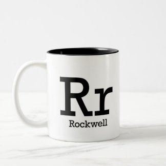 Alfabet av typografimuggen - Rockwell Två-Tonad Mugg