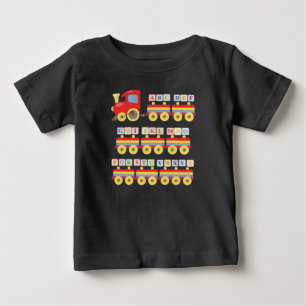 Alfabet Blocks i Leksak Tåg T Shirt
