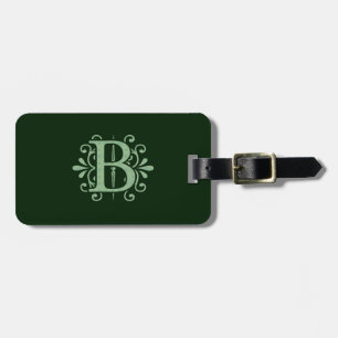 Alfabet brev - brev B - grönt Bagagebricka