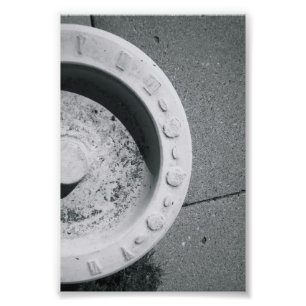 Alfabet Brev Fotografi D3 Black and White 4x6